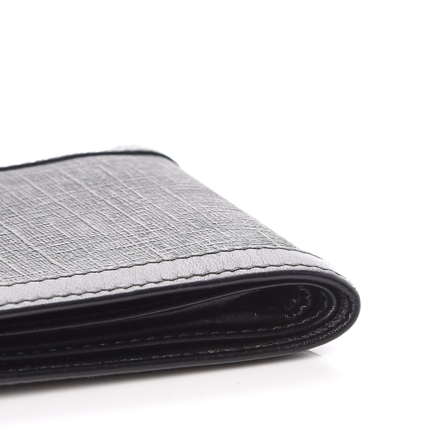 GG Supreme Monogram Bi-Fold Wallet Black Grey