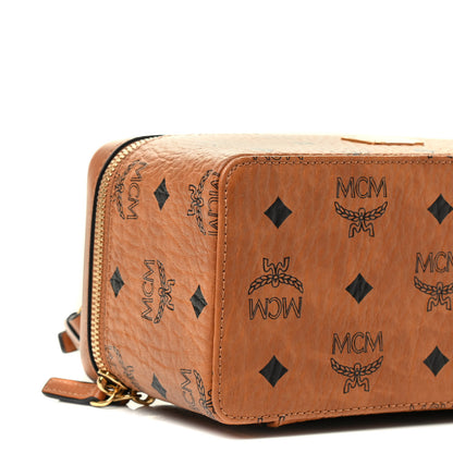 MCM Visetos Rockstar Vanity Case Cognac 7 of 8