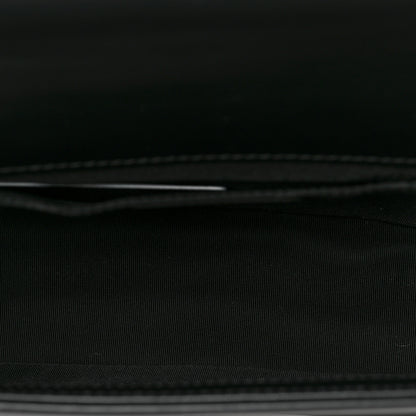 Chanel Tweed Calfskin Medium Boy Flap Black White 5 of 9