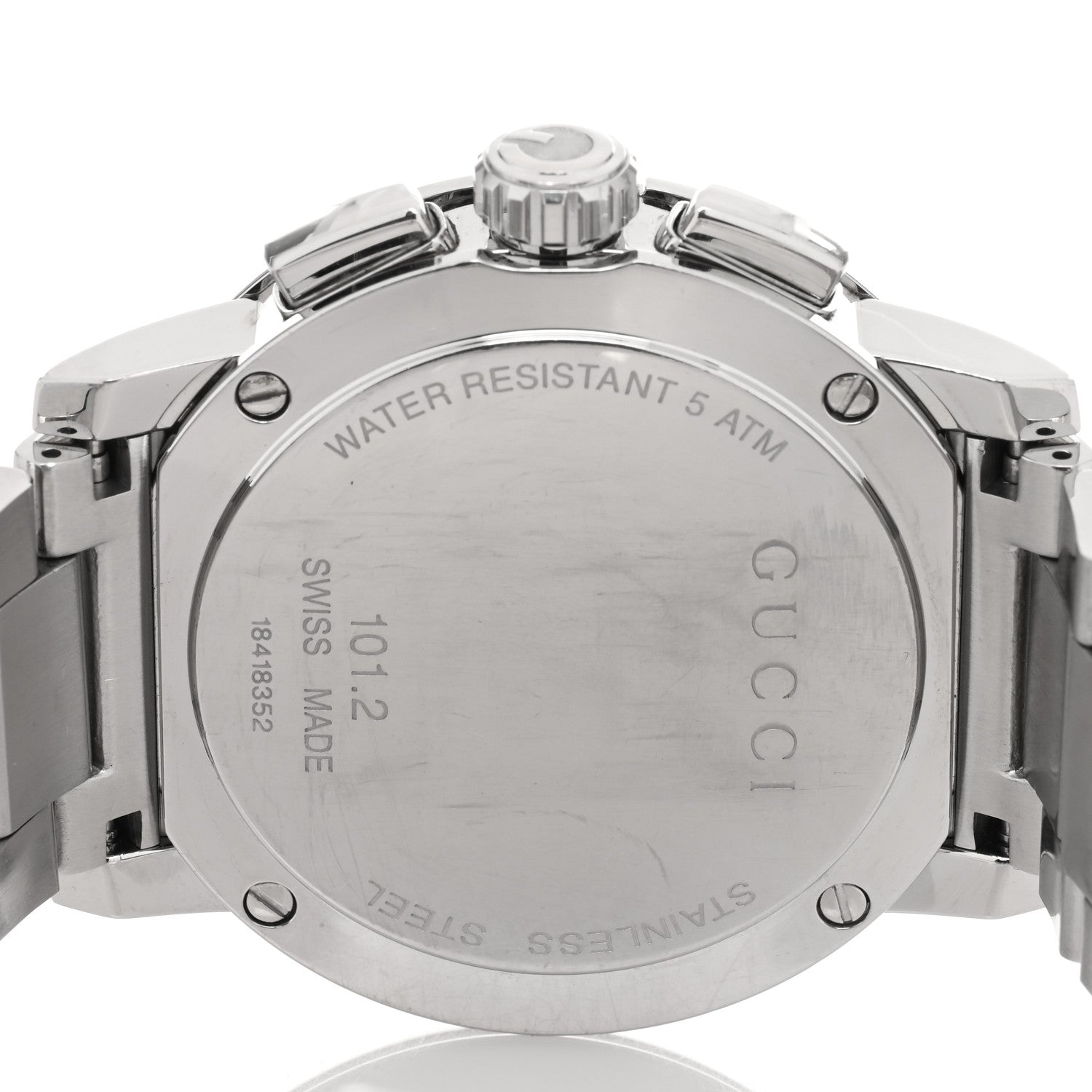 Gucci Stainless Steel 44mm G-Chrono Quartz Watch Black 4 of 4