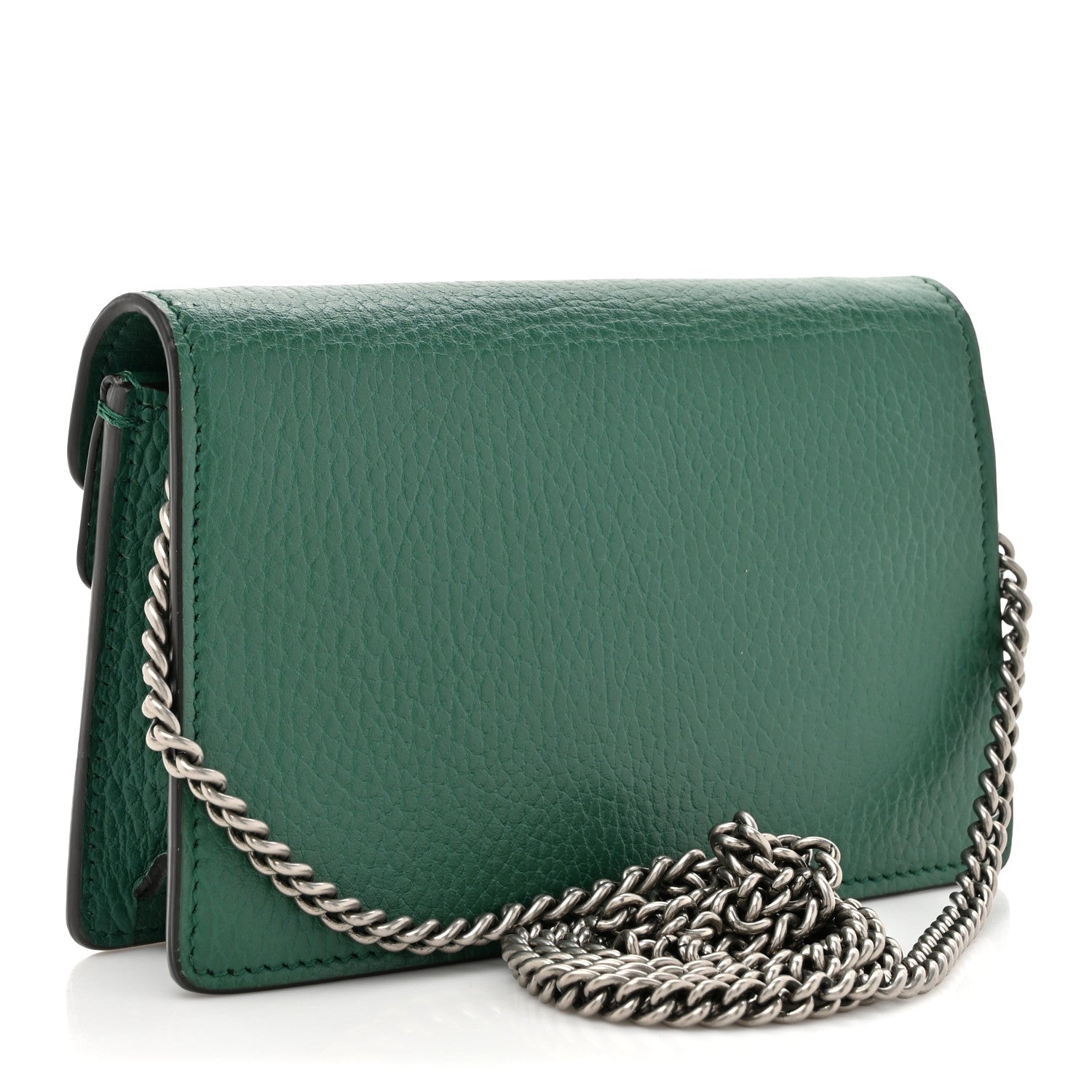 Gucci Calfskin Super Mini Dionysus Shoulder Bag Emerald 3 of 12