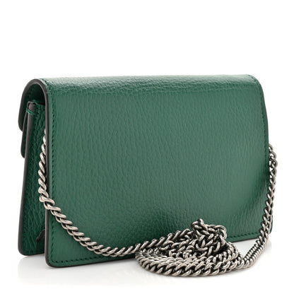Gucci Calfskin Super Mini Dionysus Shoulder Bag Emerald 3 of 12