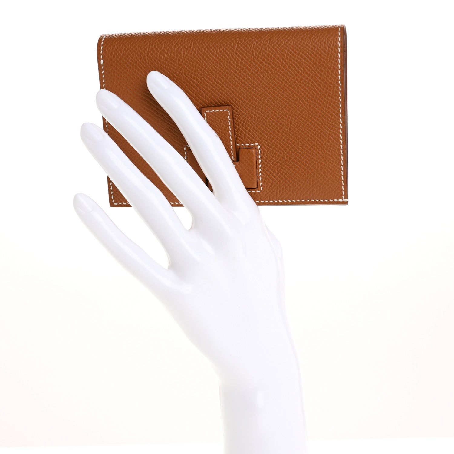 Hermes Epsom New H Passant Compact Wallet Gold 2 of 8