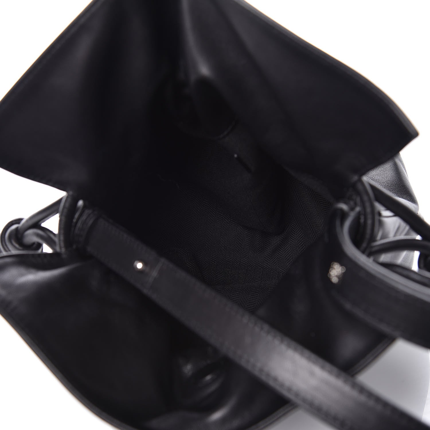 Loewe Calfskin Flamenco Knot Bag Black 5 of 12