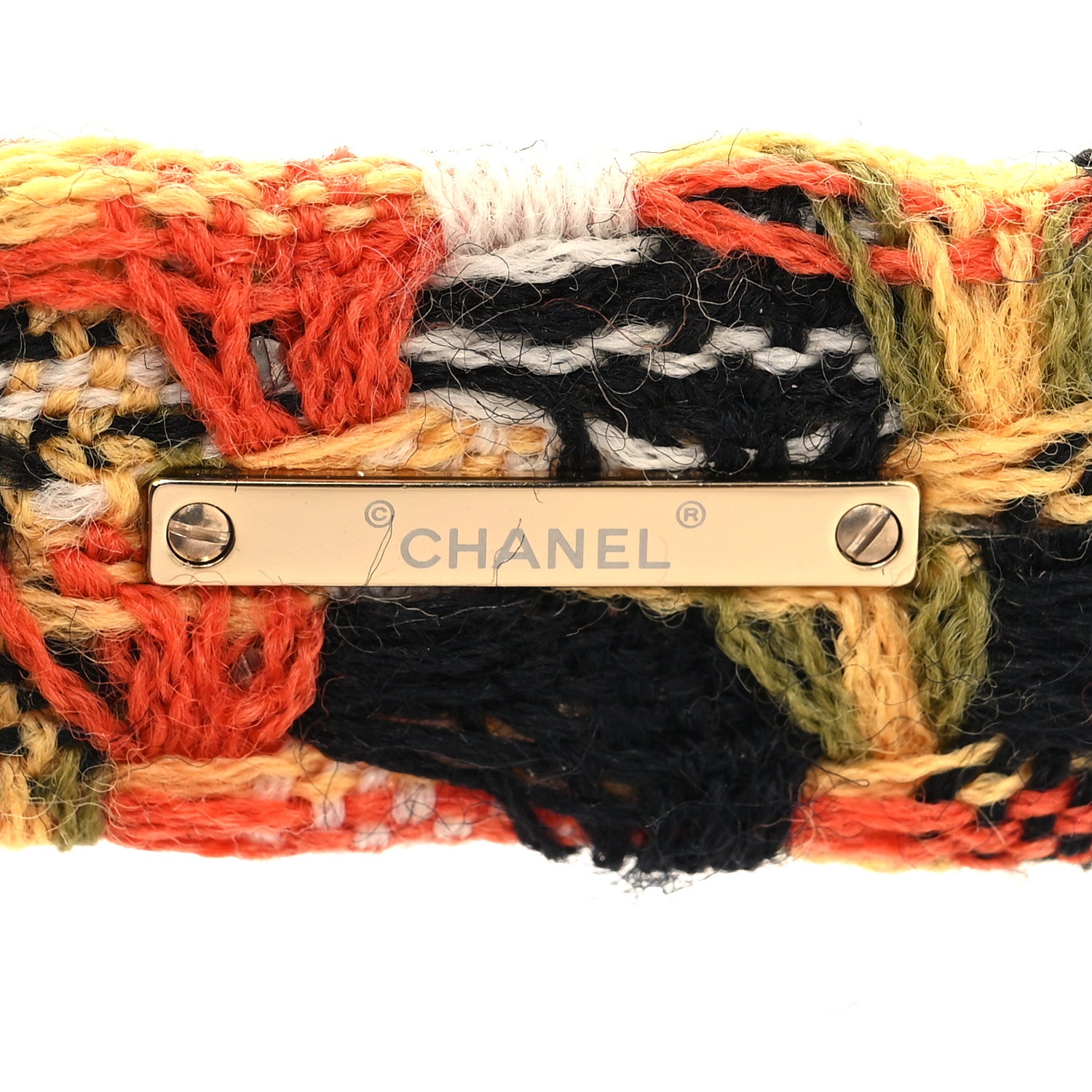 Chanel Acetate Tweed CC Sunglasses 71549A Black Orange 5 of 7