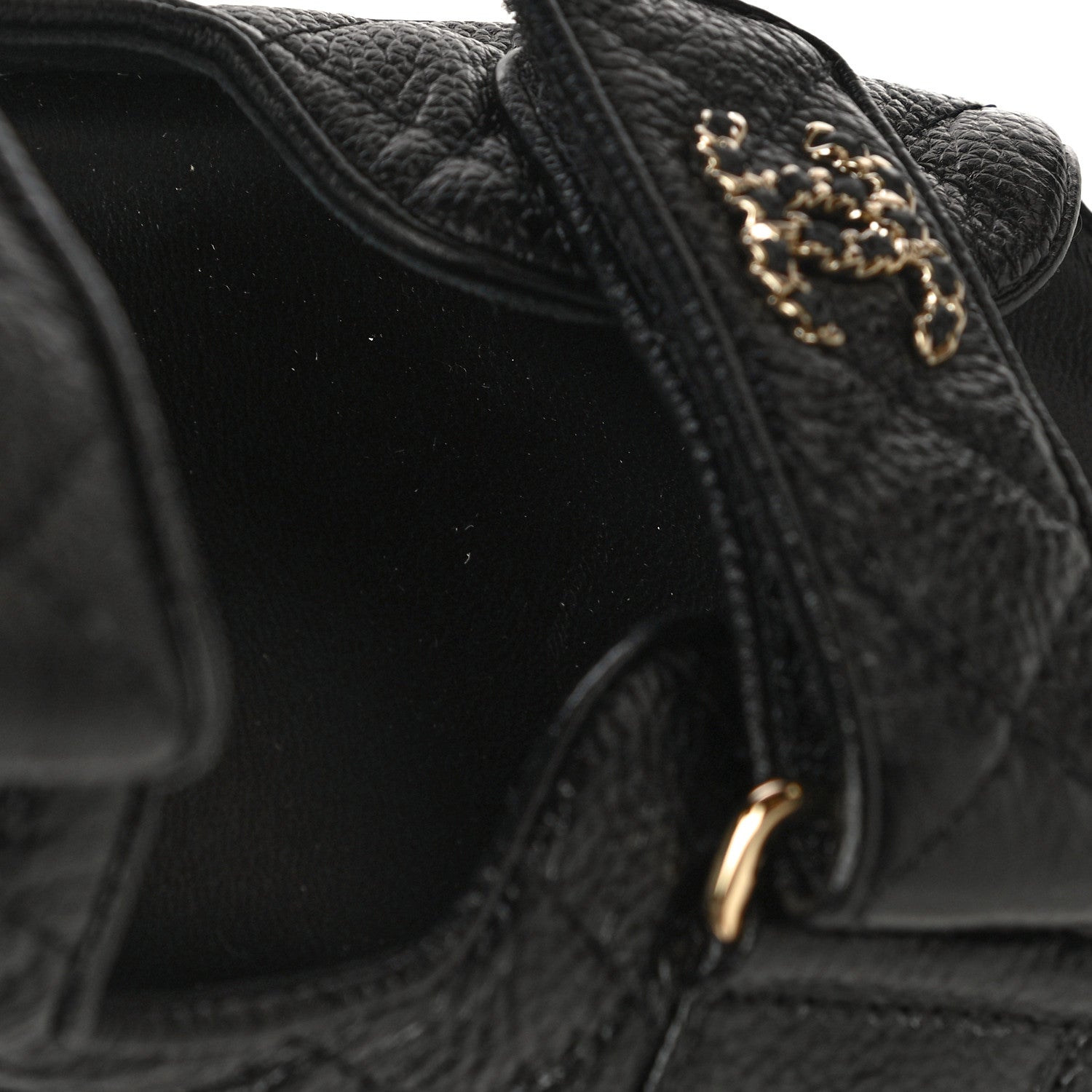 Chanel Grained Calfskin Velcro Dad Sandals 40 Black 12 of 13