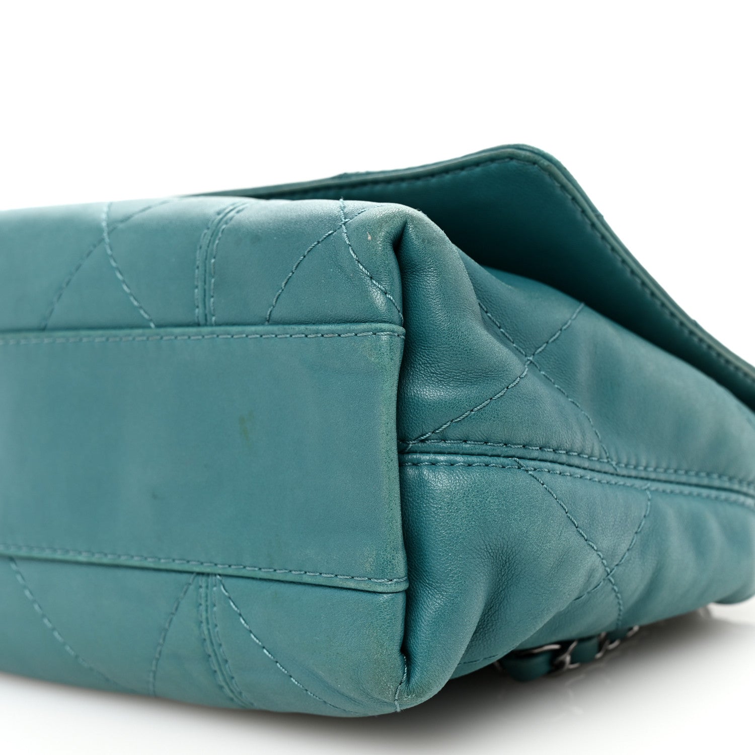 Chanel Lambskin Quilted Large Soft Touch Flap Green 10 of 12