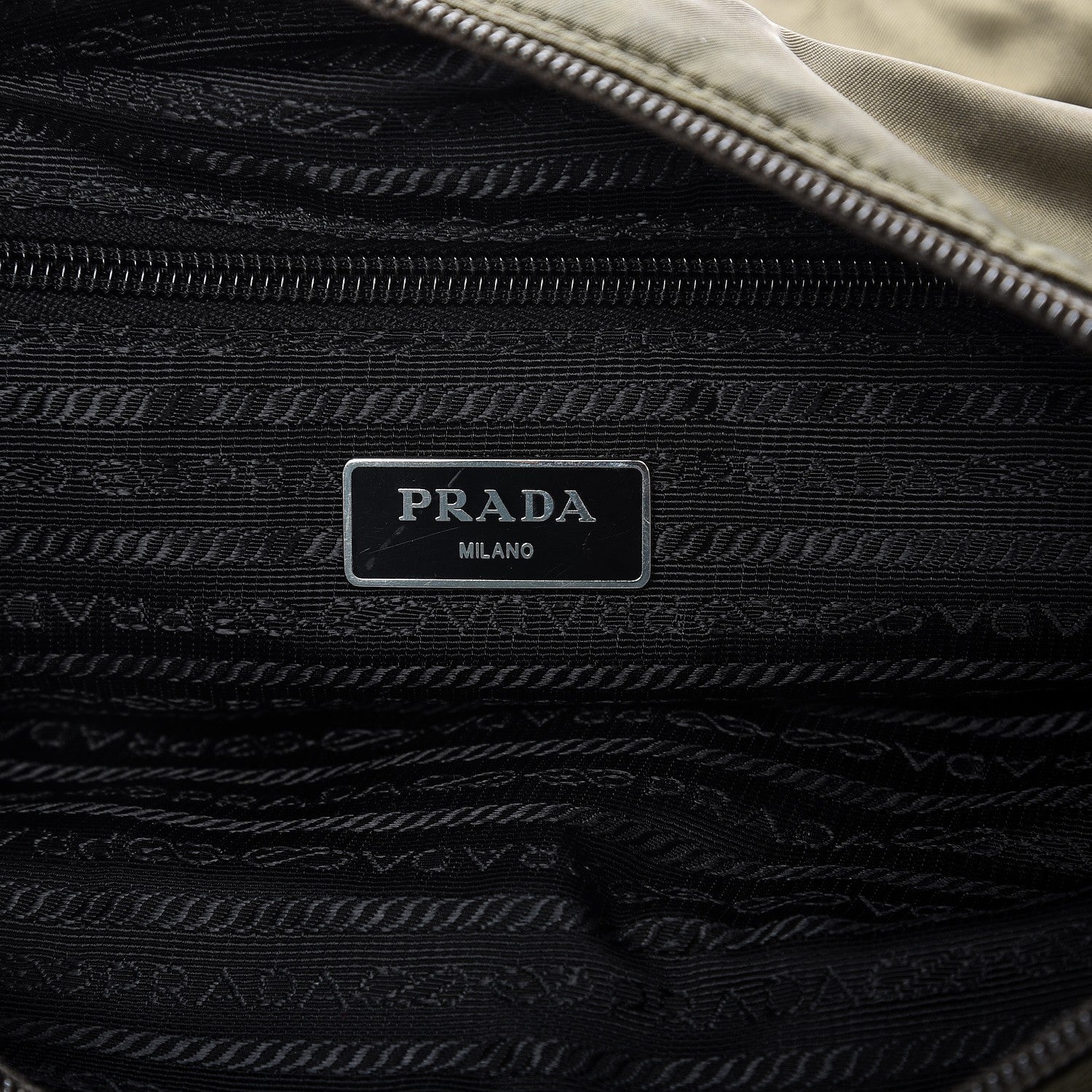 Prada Nylon Vela Flat Messenger Bag Mimetico 6 of 8