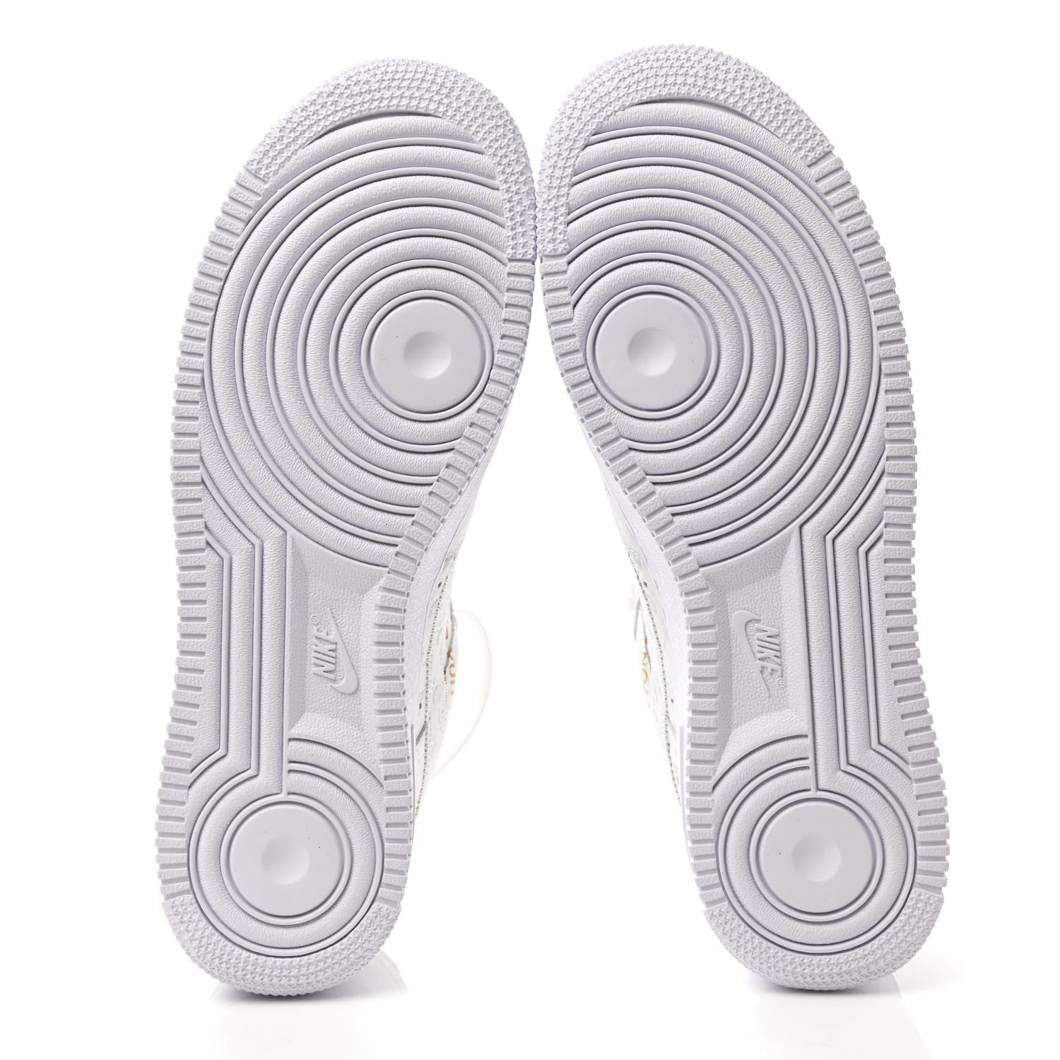 Louis Vuitton X NIKE AIR FORCE 1 Calfskin Monogram Mens Low Top Sneakers 9 White 5 of 8