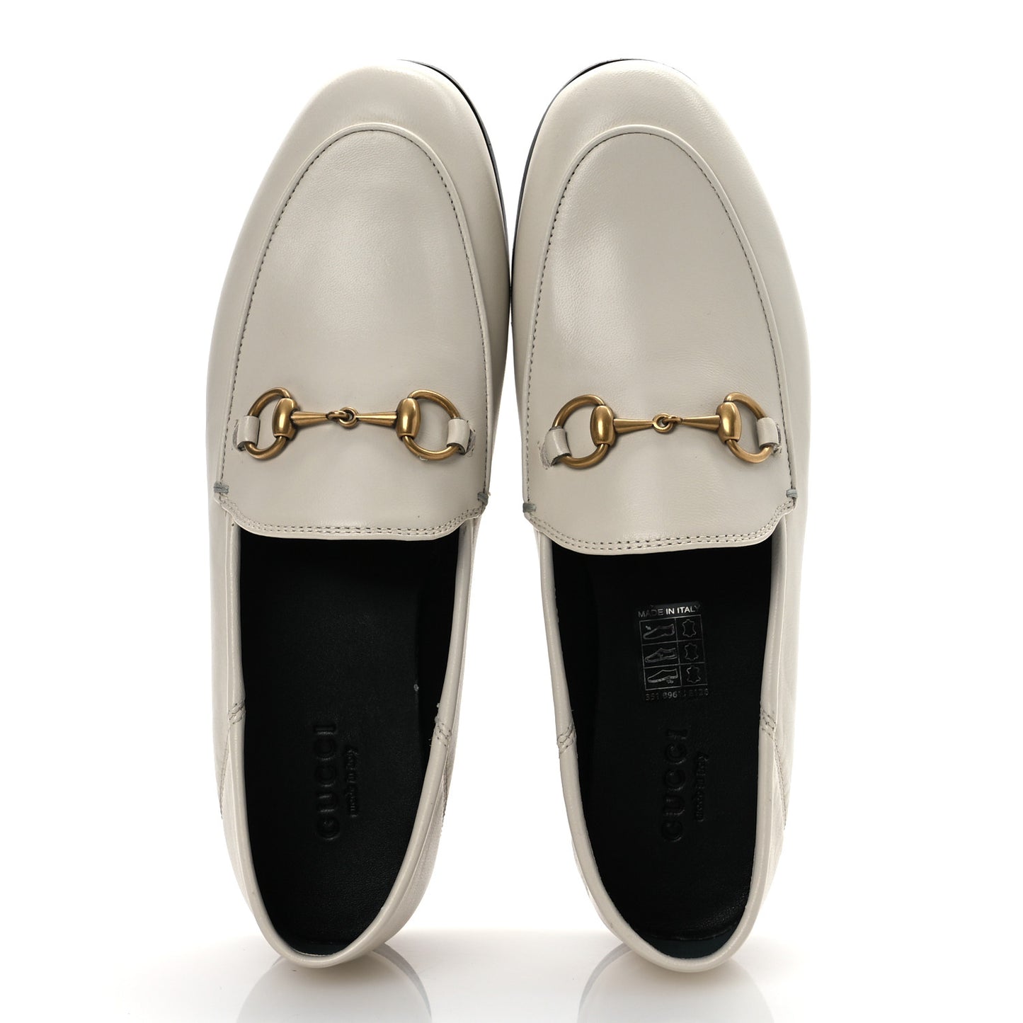Calfskin Womens Jordaan Loafers 35.5 Mystic White