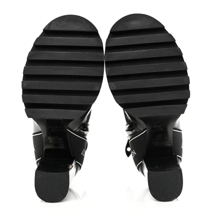 Louis Vuitton Patent Calfskin Star Trail Ankle Boots 41 Black 5 of 7