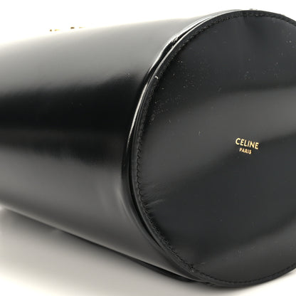 Celine Shiny Calfskin Triomphe Bucket Bag Black 8 of 9