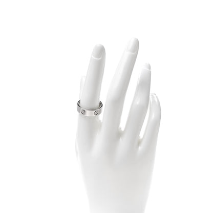 Cartier 18K White Gold 5.5mm LOVE Ring 58 8.25 2 of 4