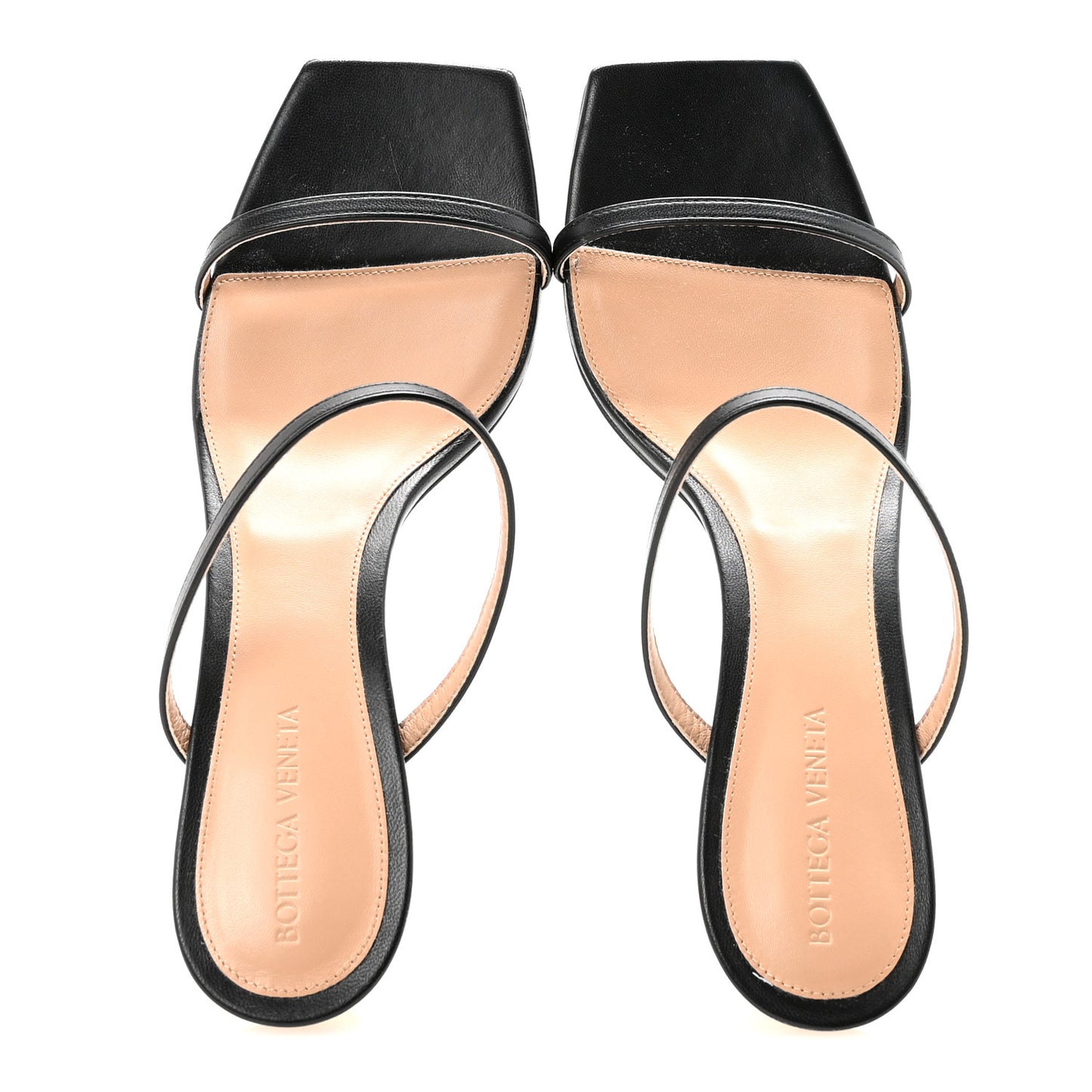 Lambskin Knot Mules Sandals 40 Black