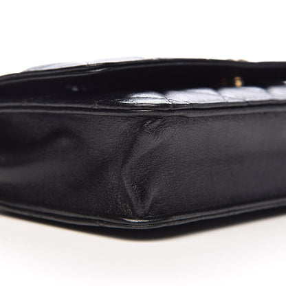 Chanel Lambskin Quilted Infinity Wallet On Chain WOC Black 10 of 12