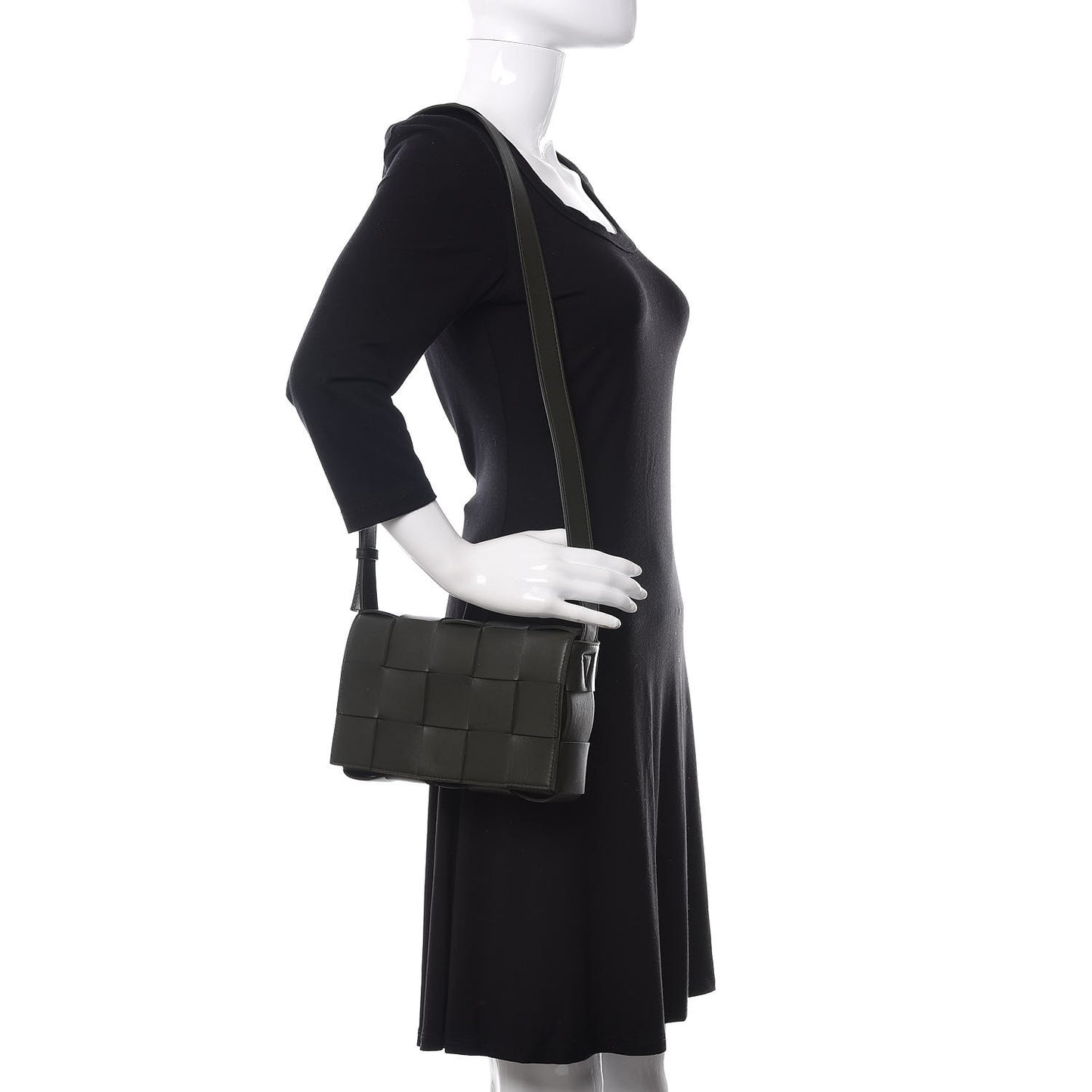 Lambskin Maxi Intrecciato Cassette Crossbody Bag Camping