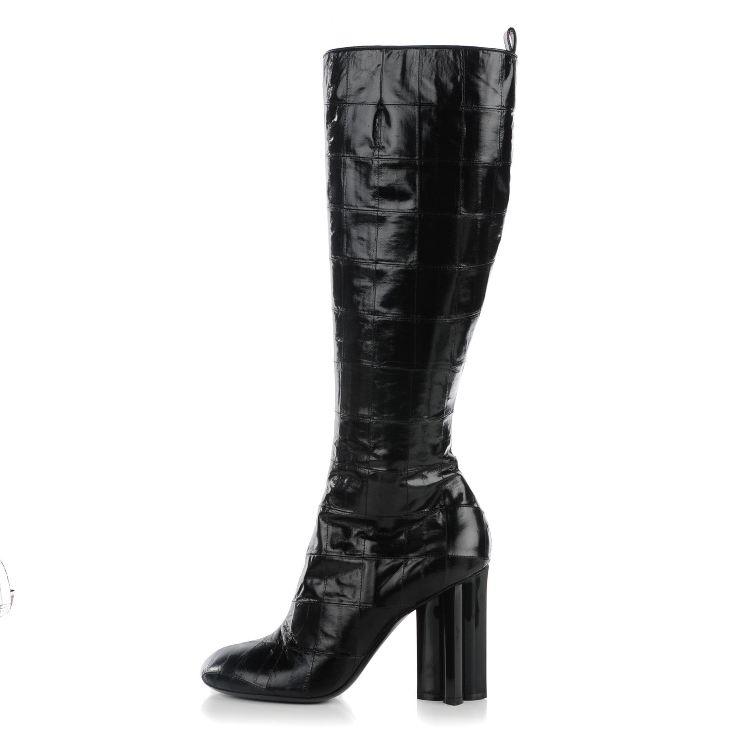 Louis Vuitton Eel Instinct High Boots 40 Black 1 of 8