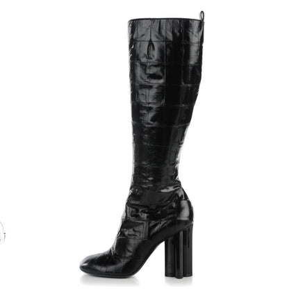 Louis Vuitton Eel Instinct High Boots 40 Black 1 of 8