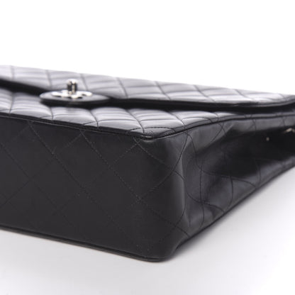 Chanel Lambskin Quilted Jumbo Single Flap Black 9 of 10