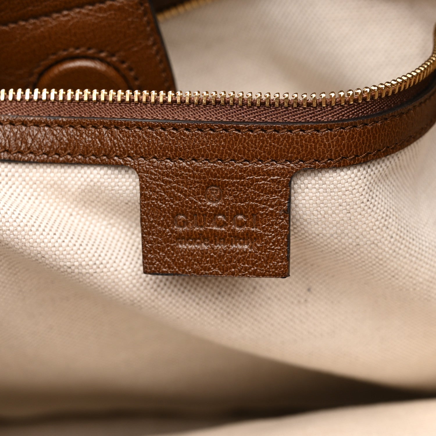 Gucci Monogram Horsebit 1955 Tote Bag Beige Brown Sugar 6 of 15