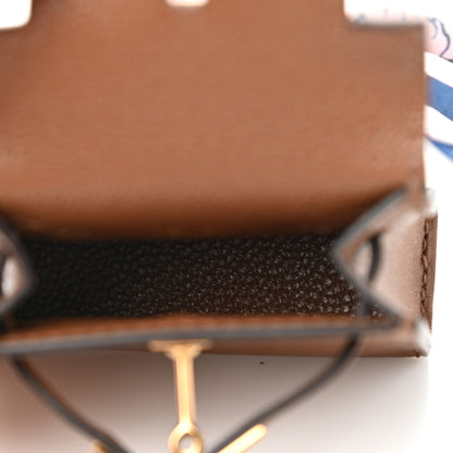Hermes Tadelakt Mini Kelly Twilly Bag Charm Alezan 4 of 7