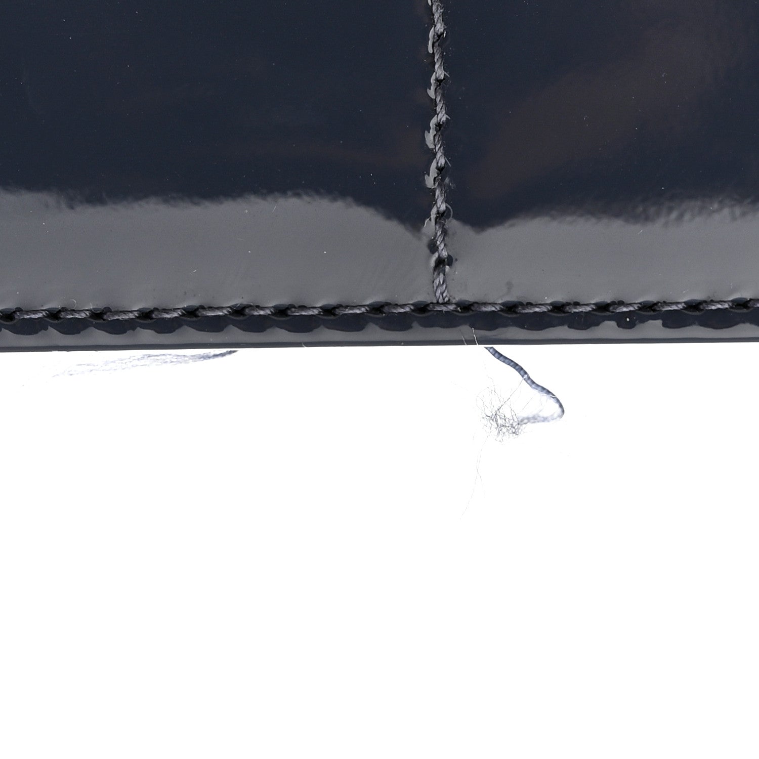 Christian Dior Patent Cannage Lady Dior Chain Wallet Denim 12 of 14
