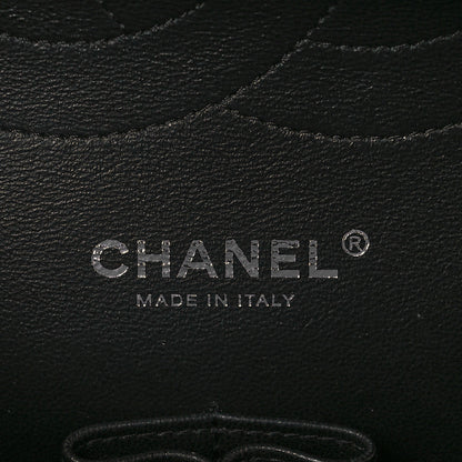 Chanel Crumpled Calfskin Quilted Jumbo Double Flap So Black 6 of 9