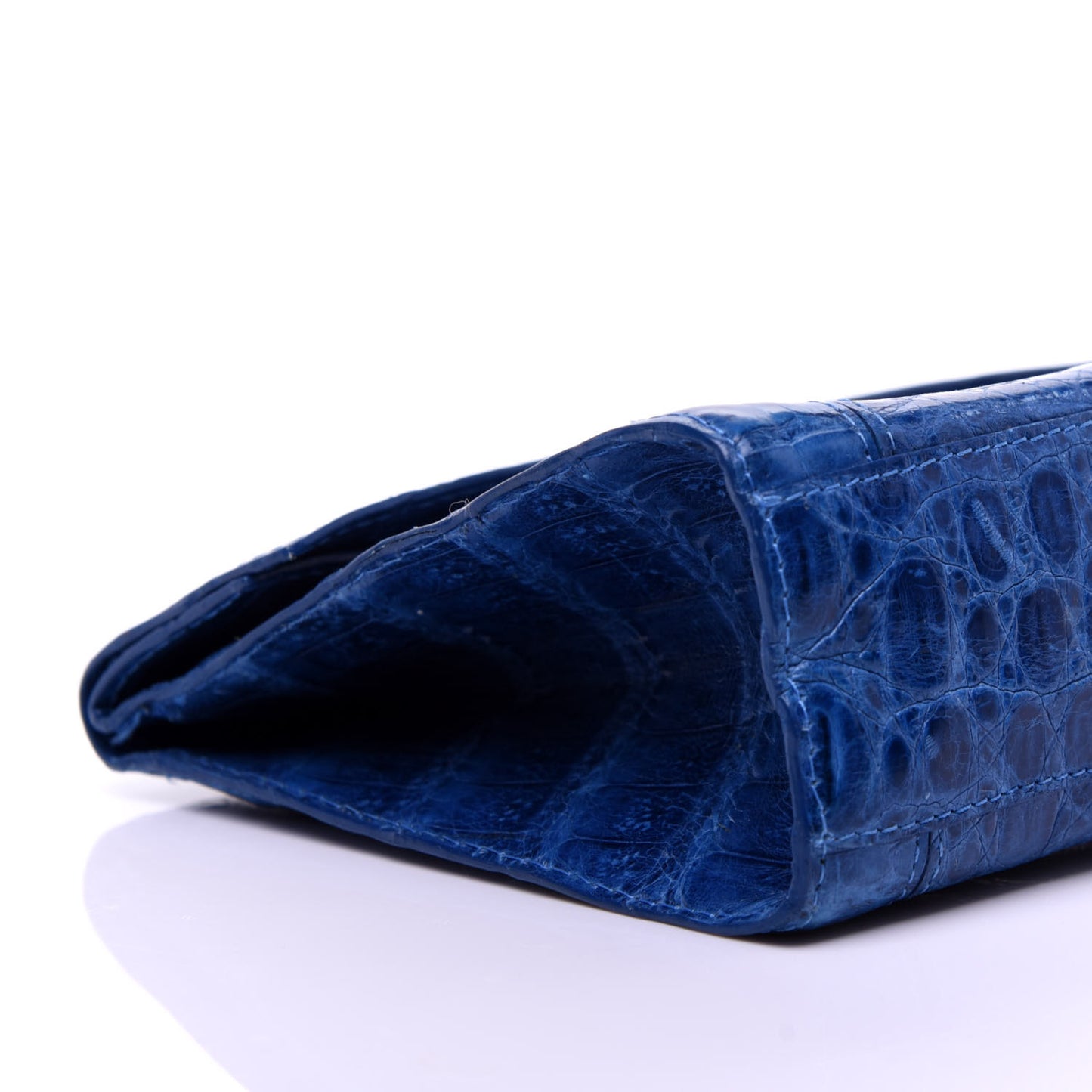 Crocodile Clutch Blue