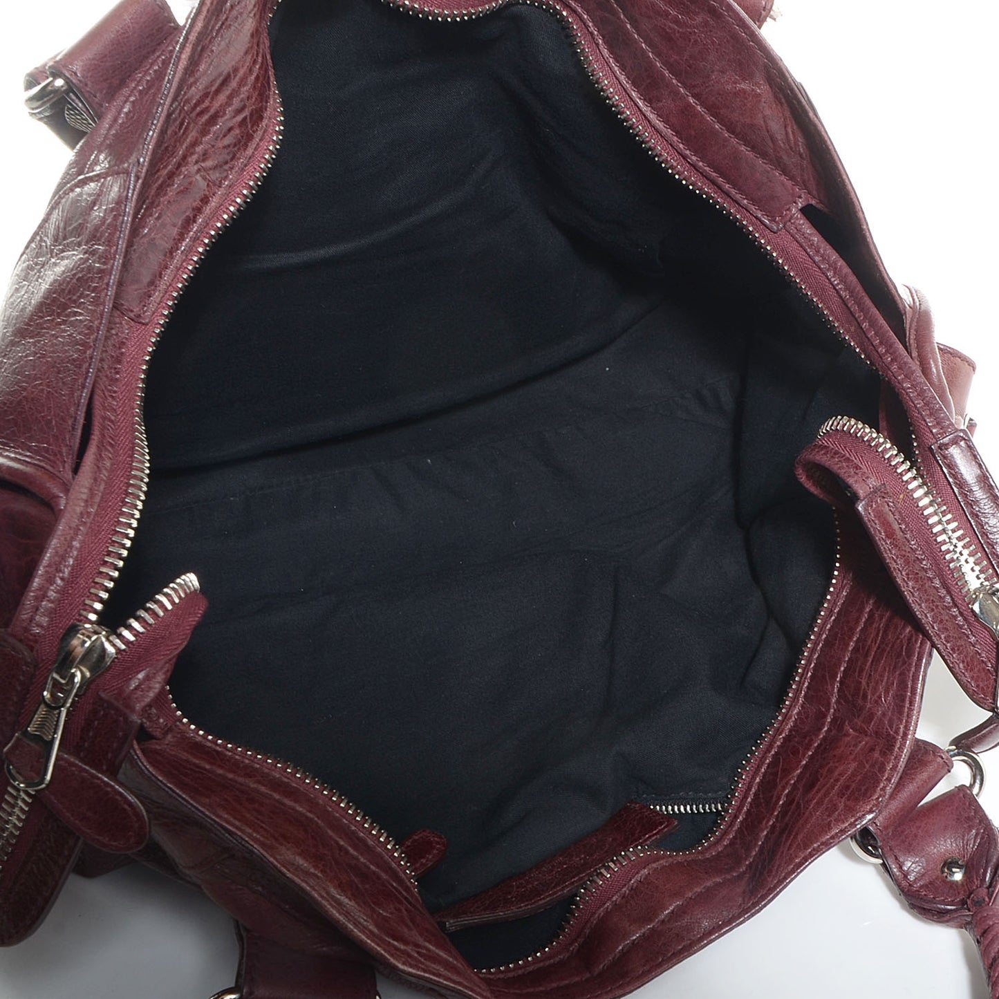 Agneau Giant 21 Silver Hardware Part Time Black Cherry