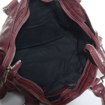 Balenciaga Agneau Giant 21 Silver Hardware Part Time Black Cherry 5 of 11