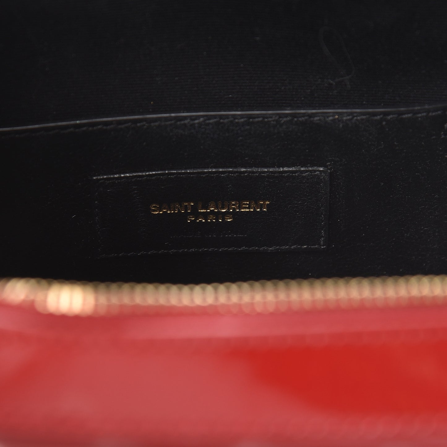 Patent Matelasse Vicky Monogram Belt Bag Red
