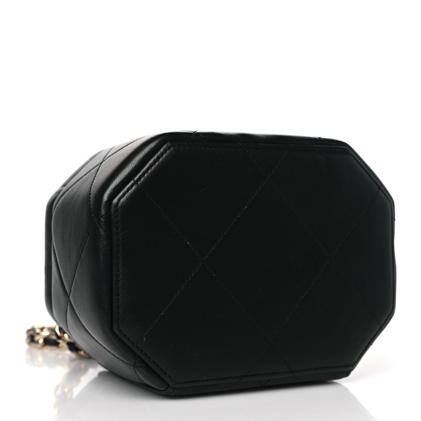 Lambskin Quilted Vendome Case Black
