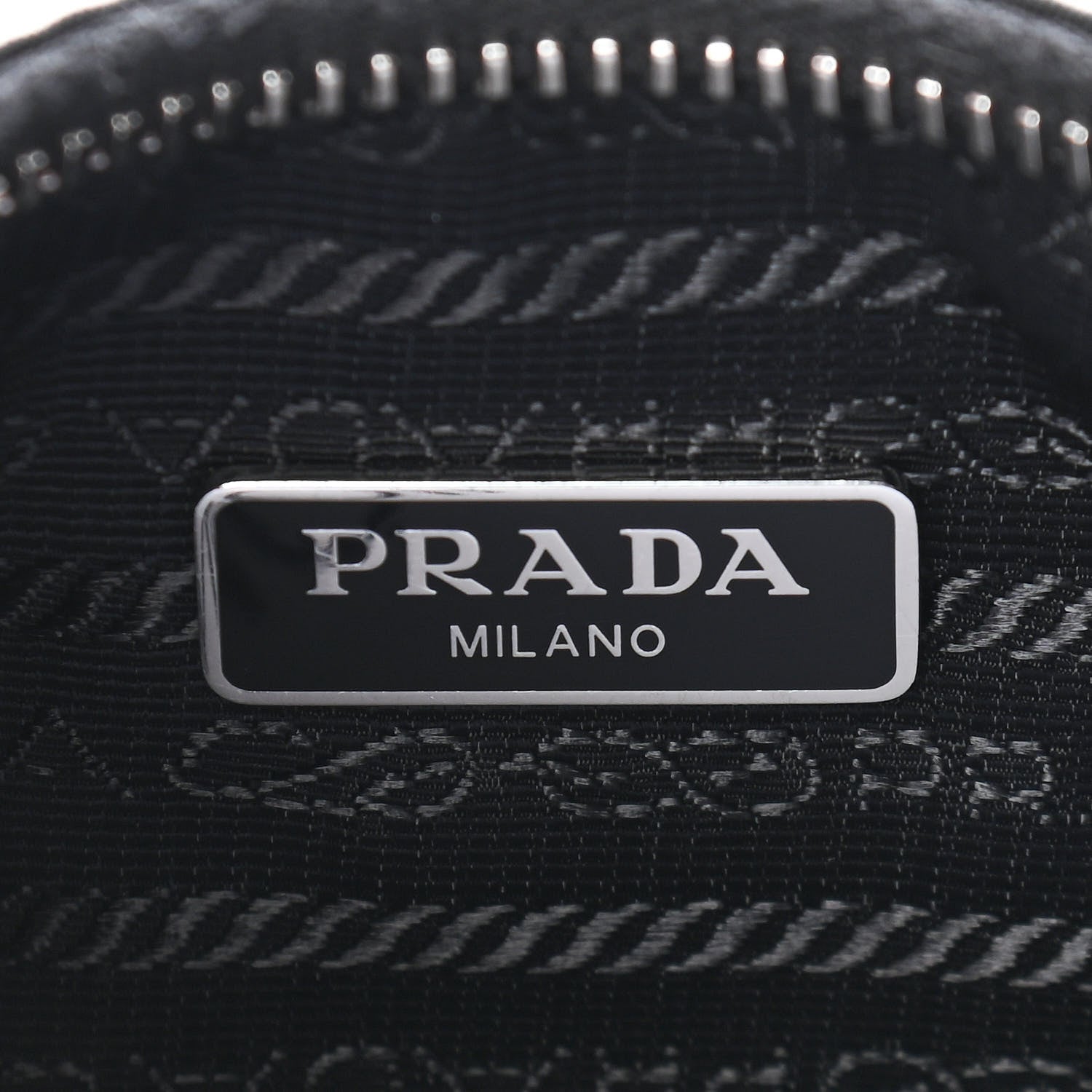 Prada Tessuto Nylon Saffiano Mini Re-Edition 2005 Bag Black 5 of 10