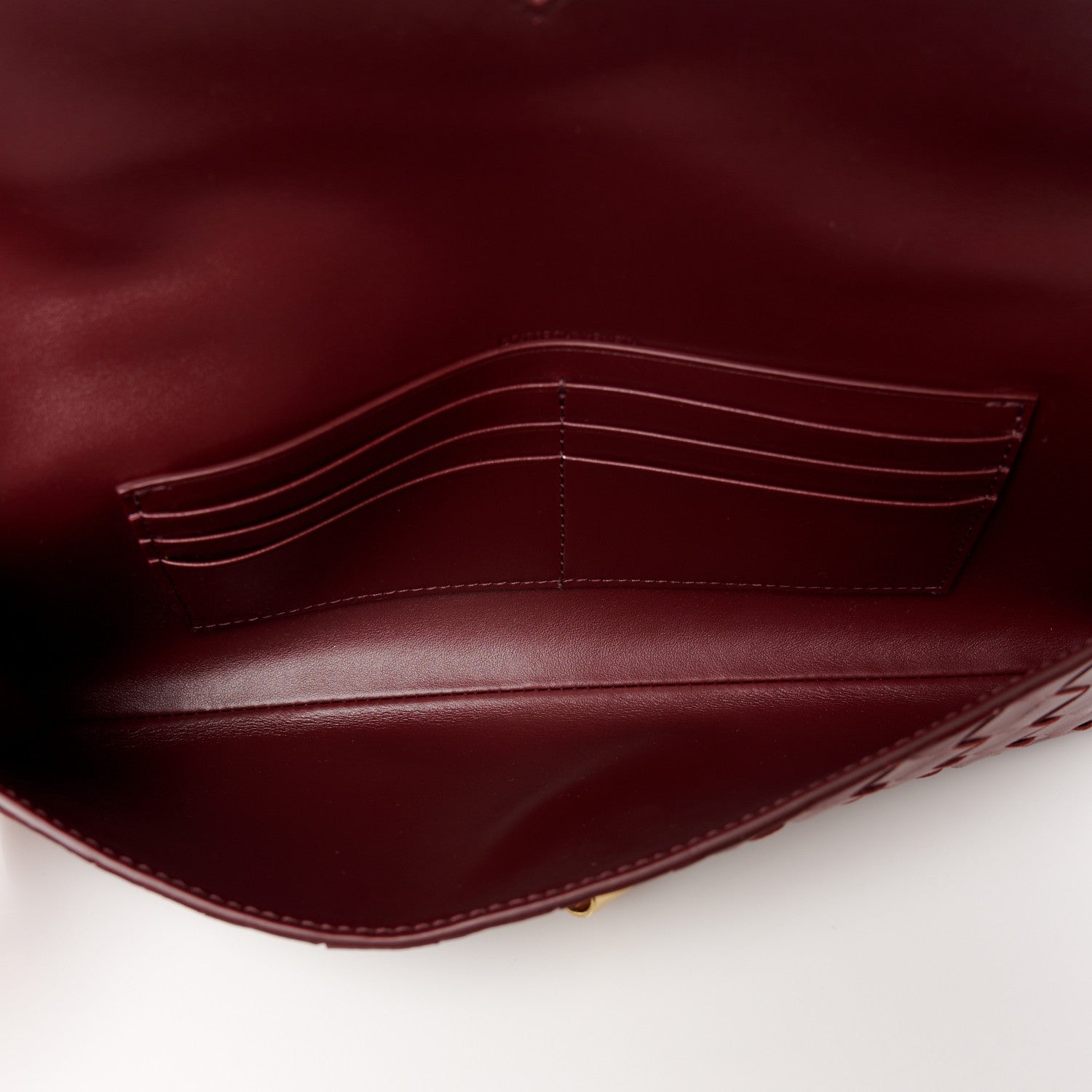 Bottega Veneta Nappa Intrecciato Long Andiamo Top Handle Clutch Barolo 5 of 7