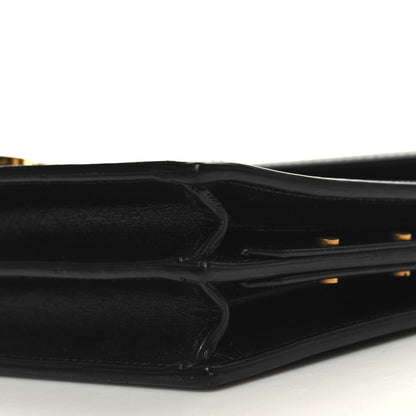 Saint Laurent Smooth Calfskin Monogram Cassandra Clasp Bag Black 12 of 13