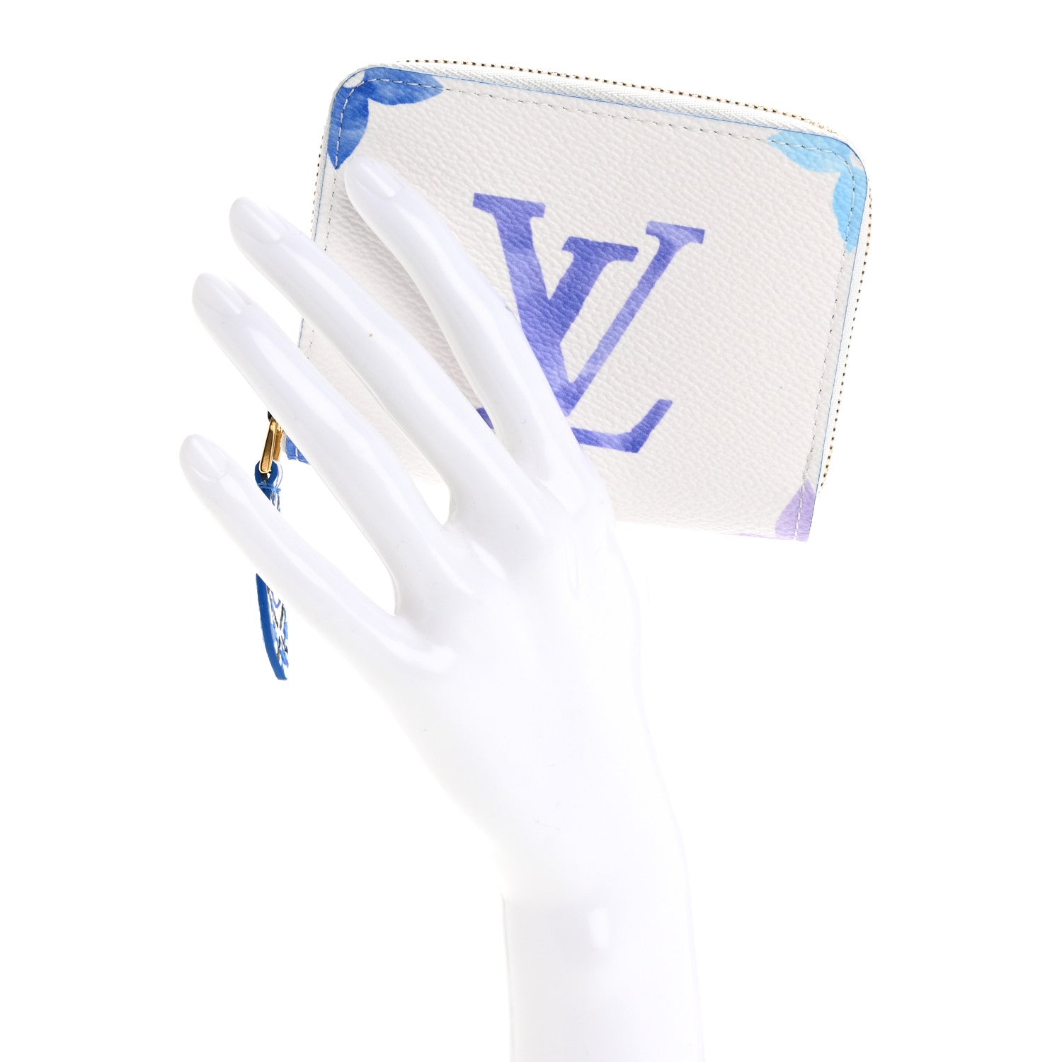 Louis Vuitton Monogram Giant By The Pool Zippy Coin Purse Blue 2 of 7
