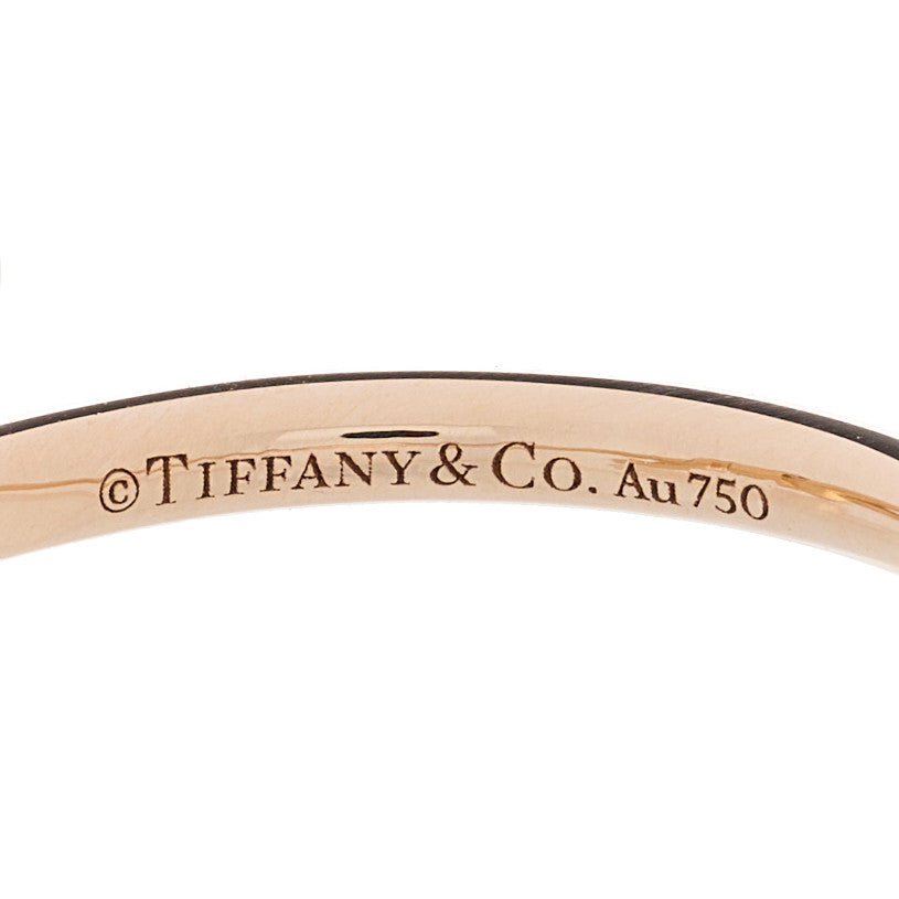 18K Rose Gold Diamond Small Knot Ring 52 6