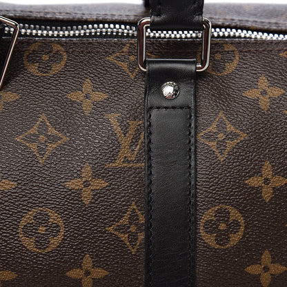 Louis Vuitton Monogram Macassar Keepall Bandouliere 45 8 of 11