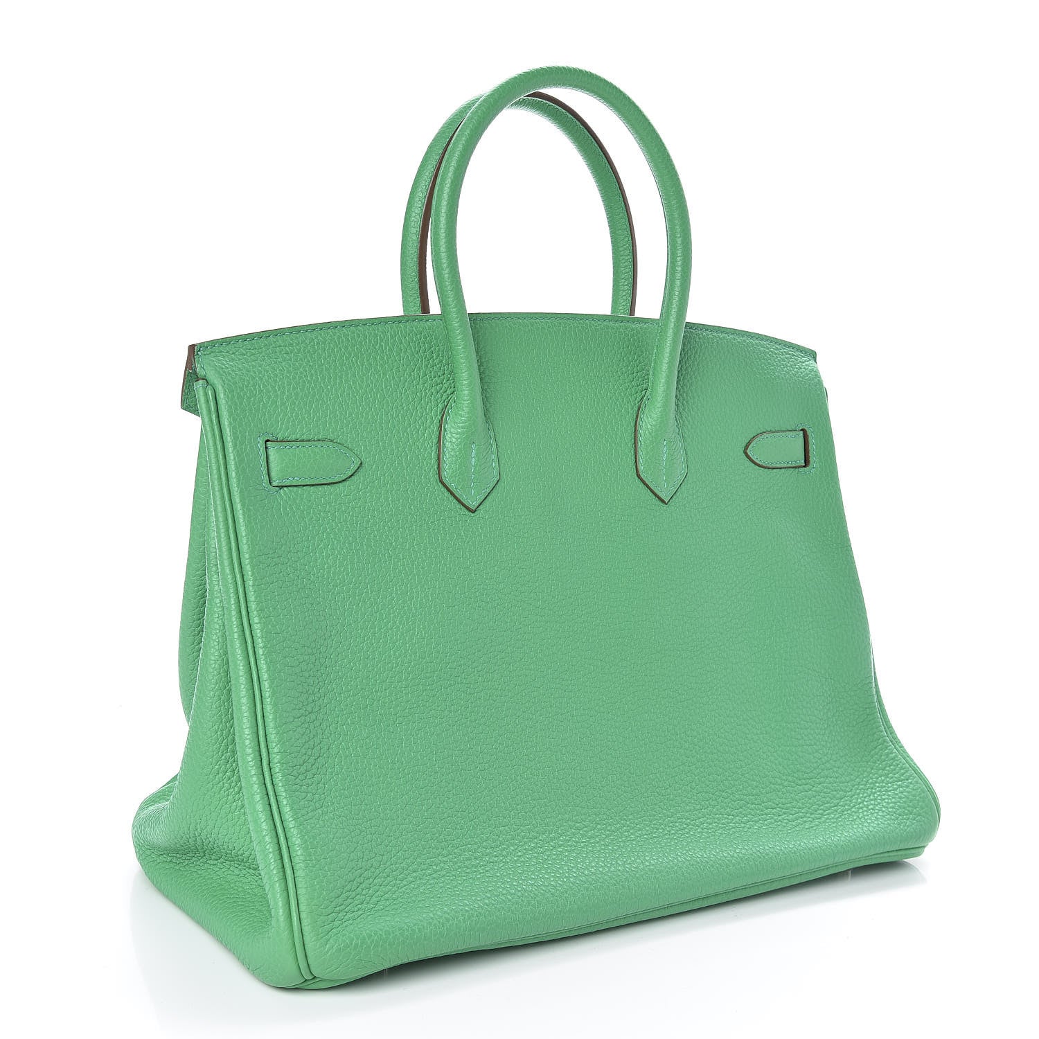 Hermes Taurillon Clemence Birkin 35 Menthe 3 of 11
