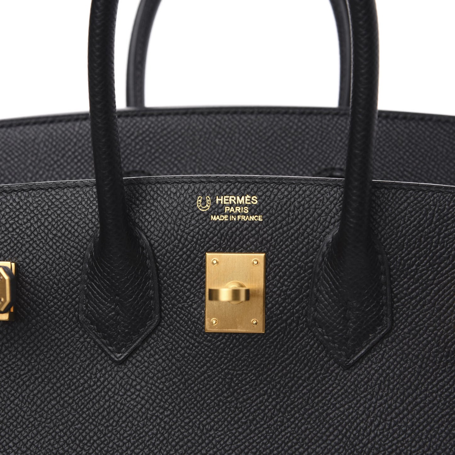 Epsom Horseshoe Birkin 25 Black Raisin