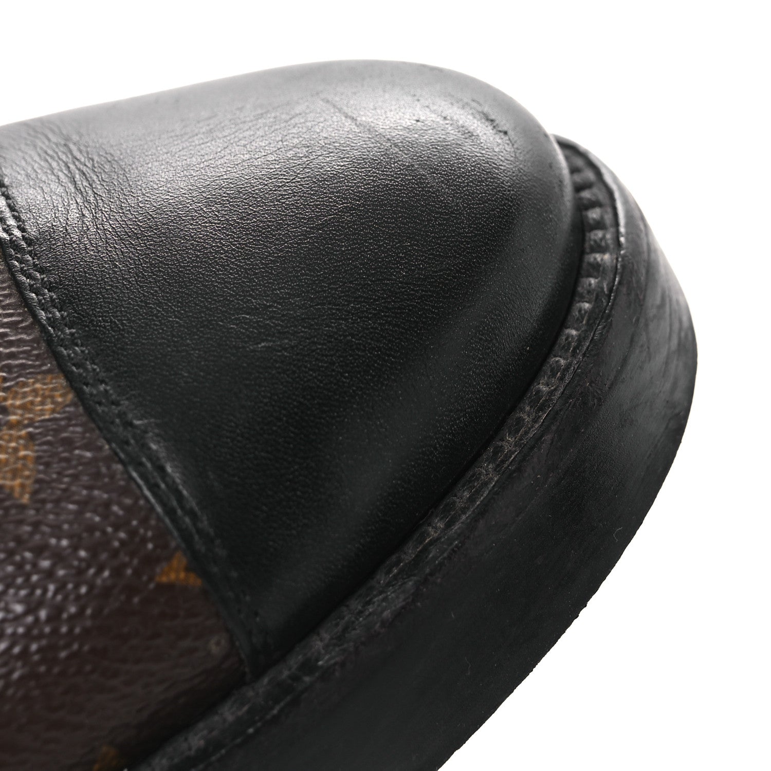 Louis Vuitton Calfskin Monogram Wonderland Flat Ranger Boots 36.5 Black 14 of 15