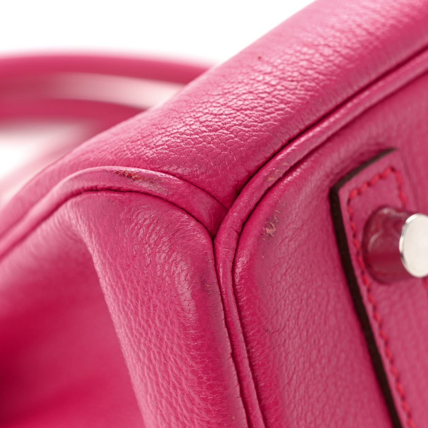 Chevre Mysore Birkin 30 Rose Shocking