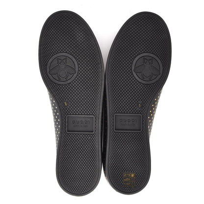 Gucci X SEGA Calfskin GUCCY Stars Mens Falacer Sneakers 9 Black 5 of 12