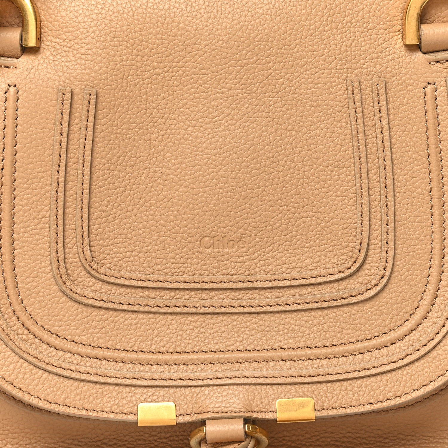 Chloe Calfskin Small Marcie Satchel Milky Brown 7 of 13