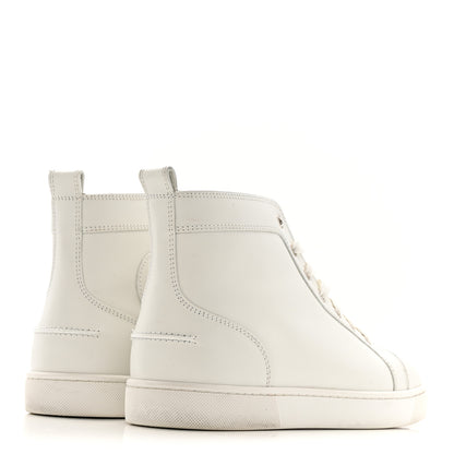 Christian Louboutin Calfskin Mens Louis High Top Sneakers 42 White 5 of 13