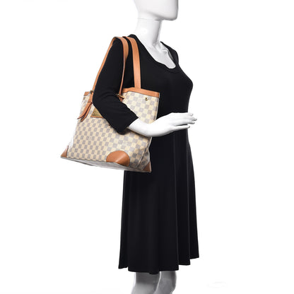 Louis Vuitton Damier Azur Hampstead MM 2 of 25