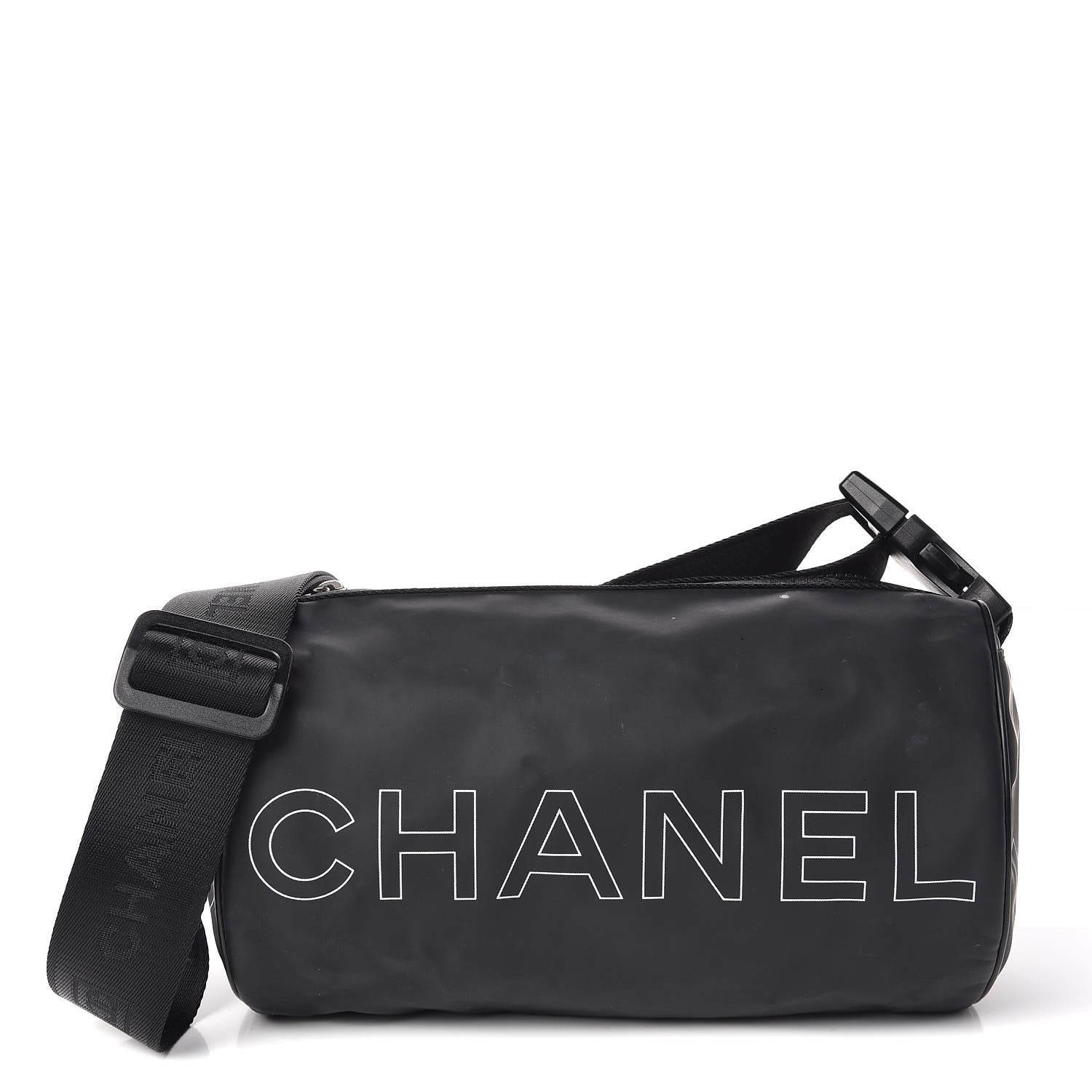 Chanel Rubber Nylon Small Sport Duffle Black 1 of 9