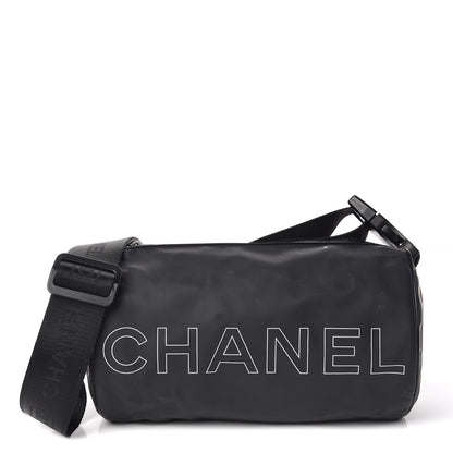 Chanel Rubber Nylon Small Sport Duffle Black 1 of 9