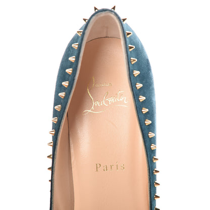 Christian Louboutin Suede Studded Anjalina 85 Pumps 39.5 Everest 5 of 7