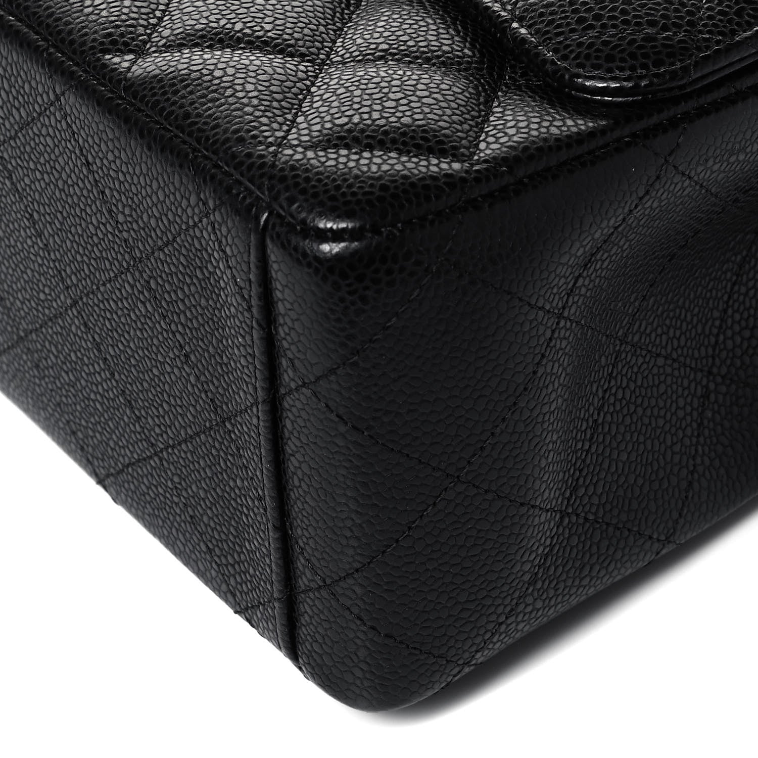 Chanel Caviar Quilted Maxi Double Flap Black 8 of 8